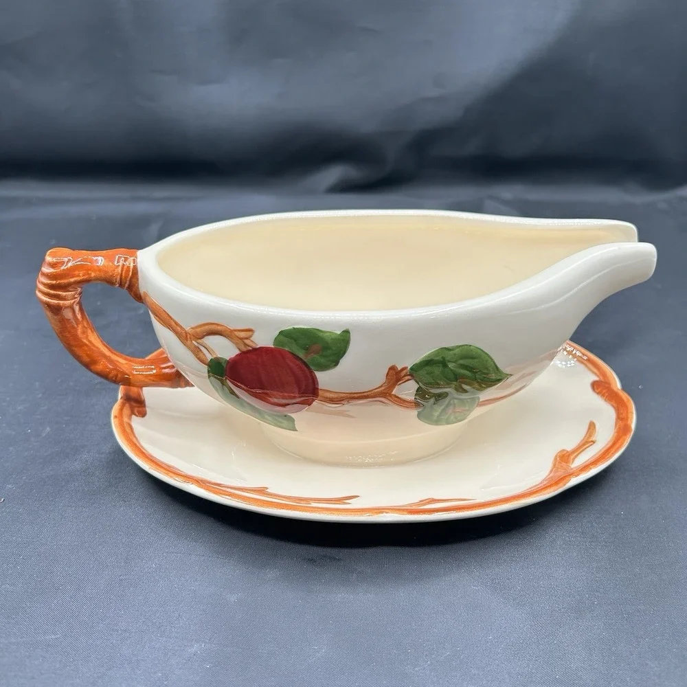 Vintage Franciscan Apple‎ Gravy Boat 8